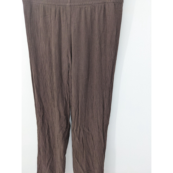 Babaton Pants Womens 2XS Brown Crinkle Pull On Elastic Waist‎ Lenzing Viscose - Picture 2 of 10